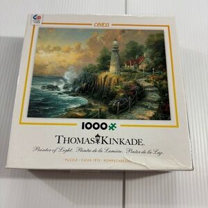 28. Thomas Kinkade Coastal Serenity 1000 Piece Puzzle - Green and Blue